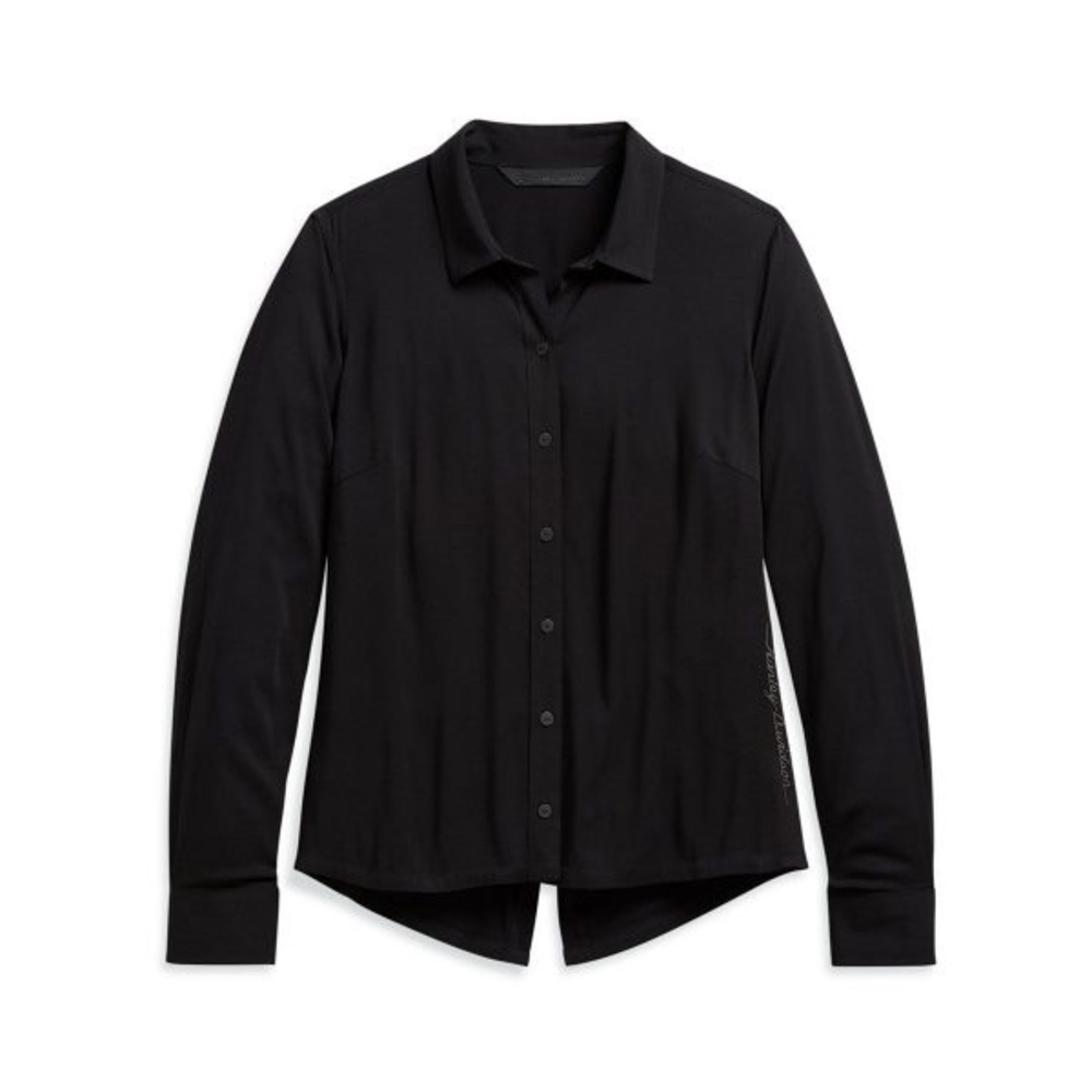GENUINE HARLEY-DAVIDSON WOVEN SHIRT, BLACK (2XL) 96275-20VW/022L, New With Tags